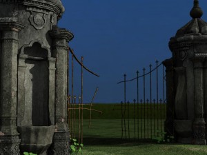 old gate 3D Модель
