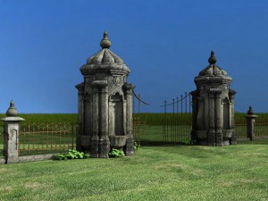old gate 3D Модель