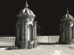 old gate 3D Модель