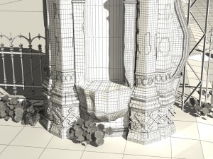 old gate 3D Модель