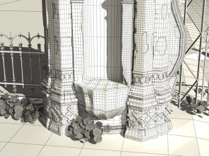 old gate 3D Model