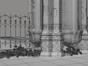old gate 3D Модель