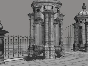old gate 3D Model