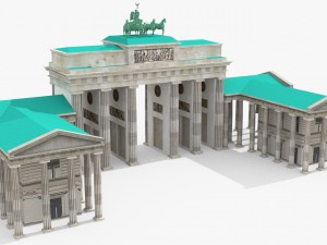 brandenburg gate 3D मॉडल