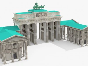 brandenburg gate 3D Model