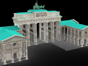brandenburg gate 3D Model
