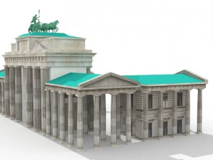 brandenburg gate 3D Model
