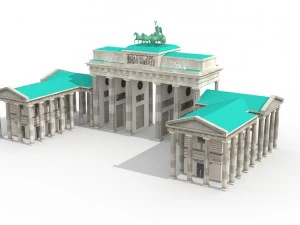brandenburg gate 3D Model