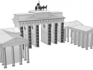 brandenburg gate 3D Model