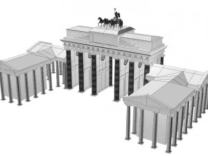 brandenburg gate 3D Model