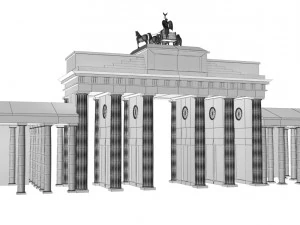 brandenburg gate 3D Model
