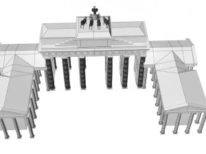 brandenburg gate 3D Model