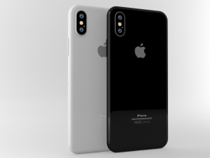 apple iphone x white gray 3Dモデル