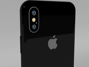 apple iphone x white gray 3Dモデル