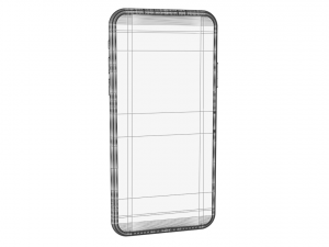 apple iphone x white gray 3Dモデル