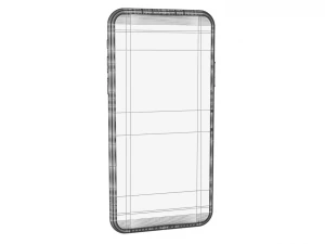 apple iphone x white gray 3D Model