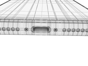 apple iphone x white gray 3D Model