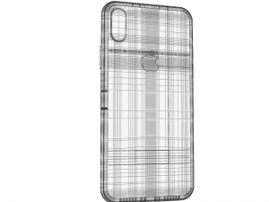 apple iphone x white gray 3Dモデル