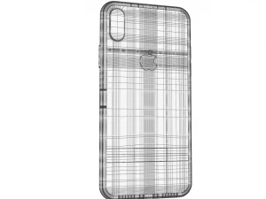 apple iphone x white gray 3D Model