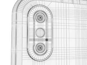 apple iphone x white gray 3D Model
