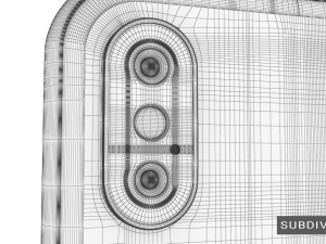 apple iphone x white gray 3D Model