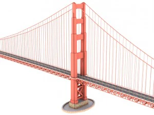 golden gate bridge 3D Model