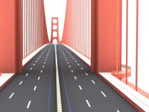 golden gate bridge 3D Model