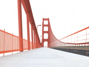 golden gate bridge 3D 모델