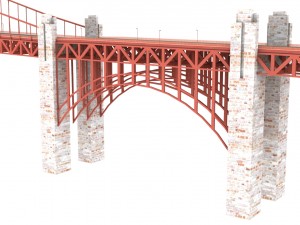 golden gate bridge 3D 모델