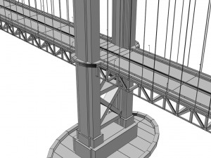 golden gate bridge 3D 모델