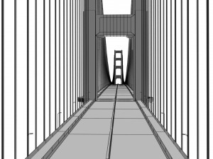 golden gate bridge 3D 모델