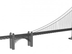 golden gate bridge 3D 모델