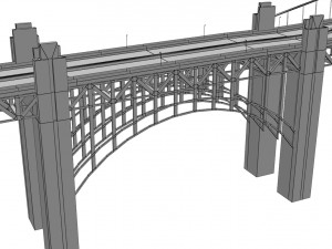 golden gate bridge 3D 모델