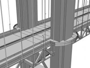 golden gate bridge 3D Model