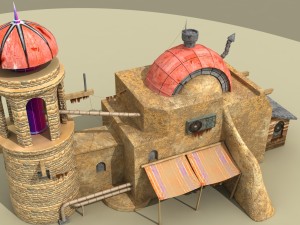game house Modello 3D