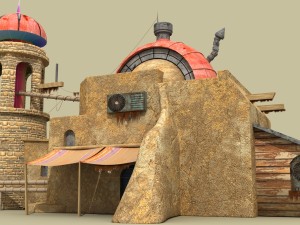 game house Modello 3D
