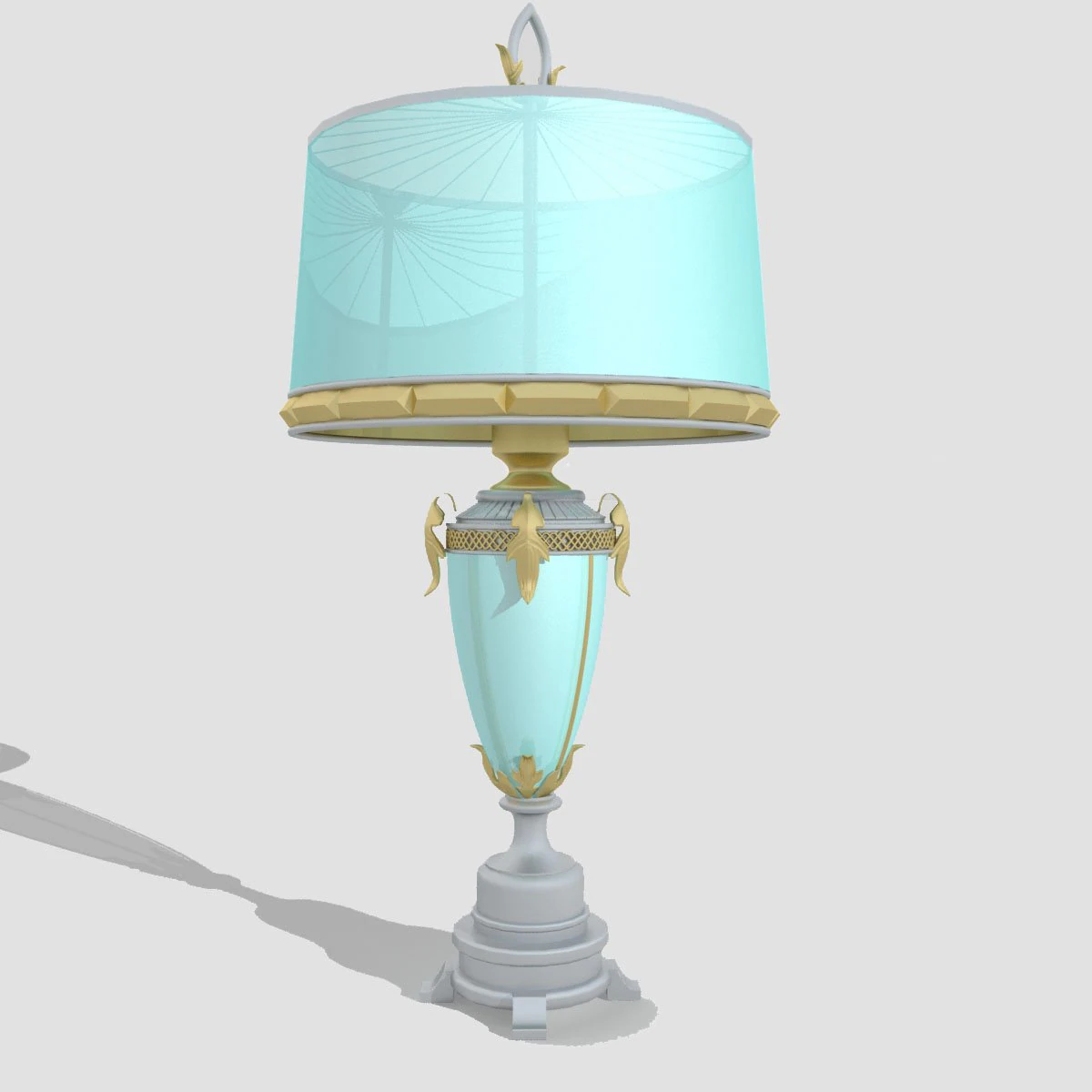 table lamp 3D Model .c4d .max .obj .3ds .fbx .stl .blend 