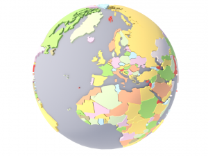geopolitical globe 3D Model