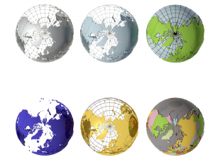 geopolitical globe 3D Model