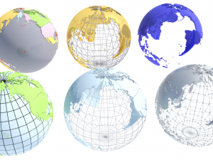 geopolitical globe 3D Model