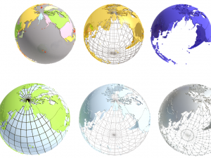 geopolitical globe 3D Model