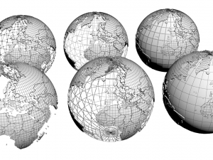 geopolitical globe 3D Model