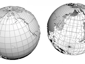 геополітичний глобус 3D Модель