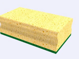 kitchen sponge 3D Model