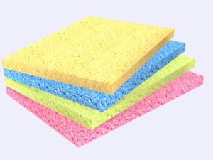kitchen sponge Modelo 3D