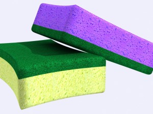 kitchen sponge Modelo 3D