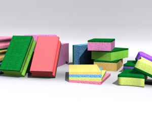 kitchen sponge Modelo 3D