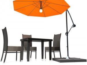 outdoor patio cantilever umbrella Modelo 3D