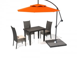 outdoor patio cantilever umbrella Modelo 3D