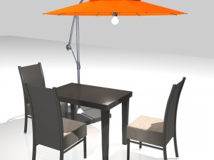 outdoor patio cantilever umbrella Modelo 3D
